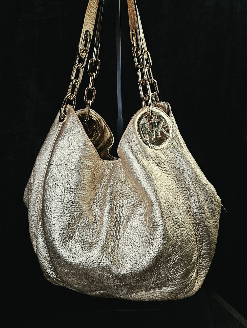 Michael Kors Fulton Leather Slouchy Hobo Bag- Large